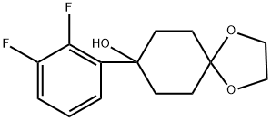 8-(2,3-difluorophenyl)-1,4-dioxaspiro[4.5]decan-8-ol Structure