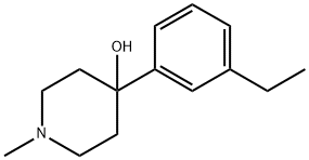 4-(3-ethylphenyl)-1-methylpiperidin-4-ol Structure