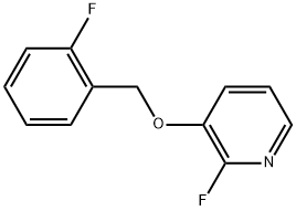 2-Fluoro-3-[(2-fluorophenyl)methoxy]pyridine 化学構造式