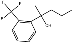 α-Methyl-α-propyl-2-(trifluoromethyl)benzenemethanol Struktur