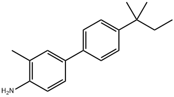 4'-(1,1-Dimethylpropyl)-3-methyl[1,1'-biphenyl]-4-amine Struktur