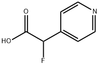 4-Pyridineacetic acid, α-fluoro- Struktur