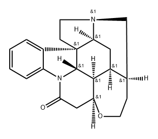 21,22-Dihydrostrychnidin-10-one 结构式