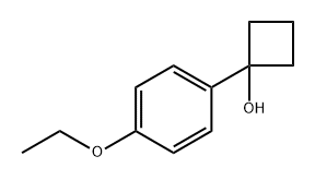 1-(4-乙氧基苯基)环丁醇 结构式