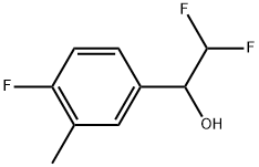 α-(Difluoromethyl)-4-fluoro-3-methylbenzenemethanol Struktur