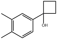 1-(3,4-dimethylphenyl)cyclobutanol 化学構造式