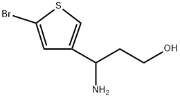 3-Thiophenepropanol, γ-amino-5-bromo- 化学構造式