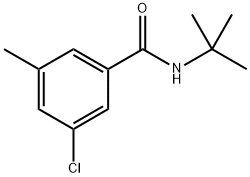 N-(tert-butyl)-3-chloro-5-methylbenzamide Structure