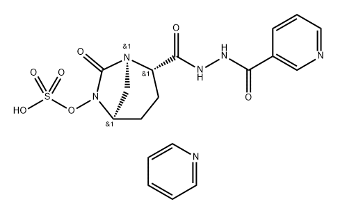 PYRIDINIUM (2S,5R)-7-OXO-N'-(PYRIDIN-3-YLCARBONYL)-6-(SULFOOXY)-1,6-DIAZABICYCLO-[3.2.1]OCTANE-2-CAR 结构式