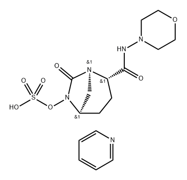 PYRIDINIUM (2S,5R)-N-(MORPHOLIN-4-YL)-7-OXO-6-(SULFOOXY)-1,6-DIAZABICYCLO[3.2.1]-OCTANE-2-CARBOXAMID 结构式