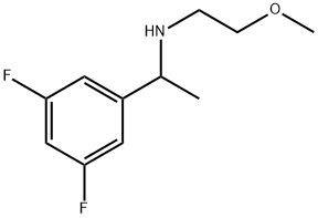 Benzenemethanamine, 3,5-difluoro-N-(2-methoxyethyl)-α-methyl- 化学構造式