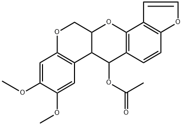 12-デオキソ-12α-アセトキシ- エリプトン 化学構造式