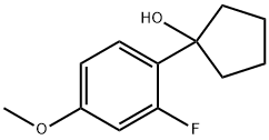 1-(2-fluoro-4-methoxyphenyl)cyclopentanol Struktur