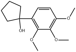 1-(2,3,4-trimethoxyphenyl)cyclopentanol 结构式