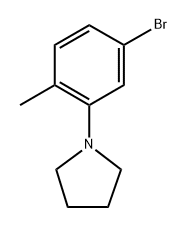 1-(5-bromo-2-methylphenyl)pyrrolidine Structure