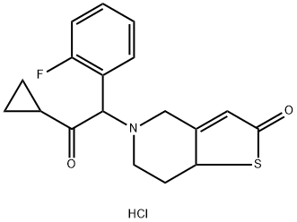 Prasugrel metabolite hydrochloride, mixture of isomers Structure