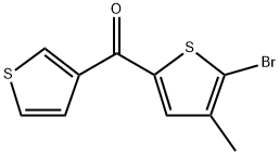 (5-Bromo-4-methyl-2-thienyl)-3-thienylmethanone 结构式