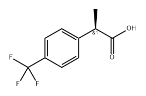 (R)-2-(4-(三氟甲基)苯基)丙酸, 150360-27-3, 结构式