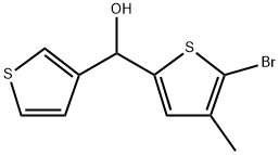 5-Bromo-4-methyl-α-3-thienyl-2-thiophenemethanol Struktur