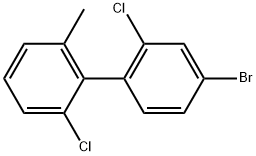 4-Bromo-2,2'-dichloro-6'-methyl-1,1'-biphenyl Structure