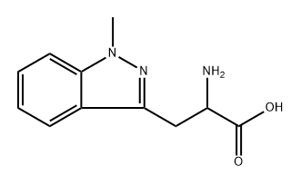 2-Amino-3-(1-methyl-1H-indazol-3-yl)propanoic acid Struktur