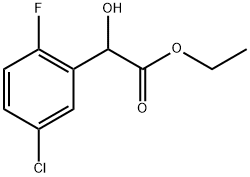 Ethyl 5-chloro-2-fluoro-α-hydroxybenzeneacetate,1504355-53-6,结构式