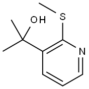 α,α-Dimethyl-2-(methylthio)-3-pyridinemethanol Structure