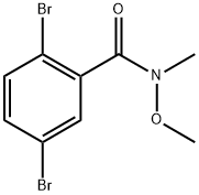 2,5-dibromo-N-methoxy-N-methylbenzamide 化学構造式