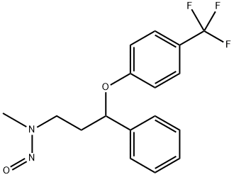 Benzenepropanamine, N-methyl-N-nitroso-γ-[4-(trifluoromethyl)phenoxy]- Structure