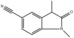 1,3-Dimethyl-2-oxo-2,3-dihydro-1H-indole-5-carbonitrile,1505132-12-6,结构式