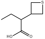 3-Thietaneacetic acid, α-ethyl- Struktur