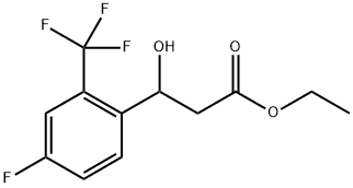 Ethyl 3-(4-fluoro-2-(trifluoromethyl)phenyl)-3-hydroxypropanoate Structure