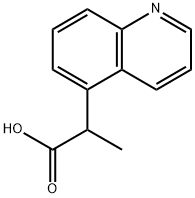 5-Quinolineacetic acid, α-methyl- 化学構造式
