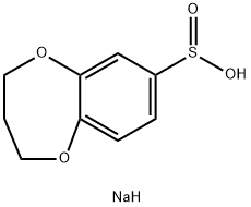 3,4-dihydro-2H-1,5-benzodioxepine-7-sulfinate 化学構造式