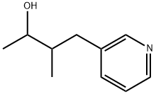 3-Pyridinepropanol, α,β-dimethyl- 化学構造式