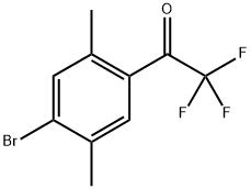 1-(4-Bromo-2,5-dimethylphenyl)-2,2,2-trifluoroethanone Structure