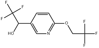 6-(2,2,2-Trifluoroethoxy)-α-(trifluoromethyl)-3-pyridinemethanol 化学構造式