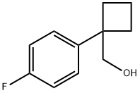 1-(4-氟苯基)环丁基甲醇, 1507100-90-4, 结构式