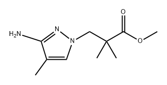Methyl 3-(3-amino-4-methyl-1h-pyrazol-1-yl)-2,2-dimethylpropanoate Structure