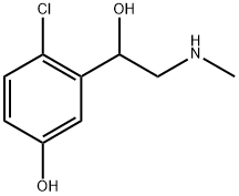 Benzenemethanol, 2-chloro-5-hydroxy-α-[(methylamino)methyl]- Structure