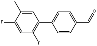 2',4'-Difluoro-5'-methyl[1,1'-biphenyl]-4-carboxaldehyde 结构式