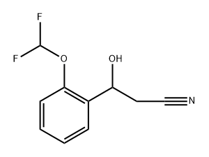 3-(2-(二氟甲氧基)苯基)-3-羟基丙腈 结构式