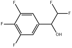 α-(Difluoromethyl)-3,4,5-trifluorobenzenemethanol 化学構造式