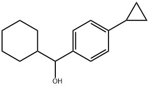 α-Cyclohexyl-4-cyclopropylbenzenemethanol Struktur