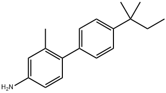 4'-(1,1-Dimethylpropyl)-2-methyl[1,1'-biphenyl]-4-amine,1507854-58-1,结构式