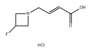 (E)-4-(3-Fluoroazetidin-1-yl)but-2-enoic acid hydrochloride Structure