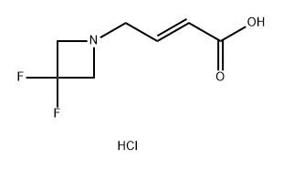 (E)-4-(3,3-Difluoroazetidin-1-yl)but-2-enoic acid hydrochloride Struktur