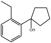 1-(2-ethylphenyl)cyclopentanol Structure