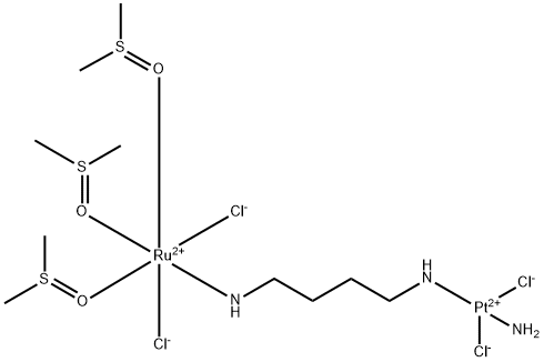 150855-48-4 N-(dichlorotris(dimethylsulfoxide)ruthenium(II))-N-(amminedichloroplatinum(II))butane-1,4-diamine