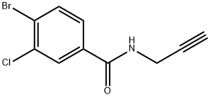 4-Bromo-3-chloro-N-2-propyn-1-ylbenzamide Structure